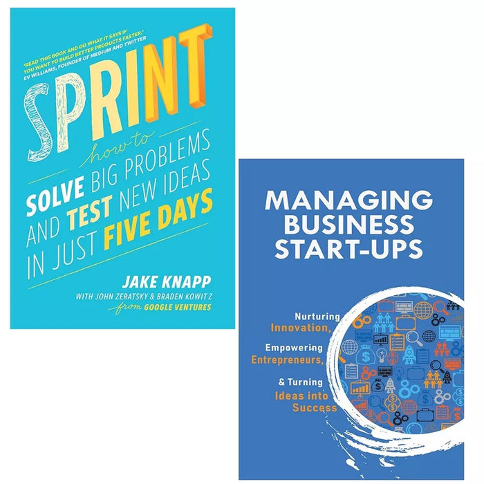 Sprint Jake Knapp,Braden, Managing Business Start-Ups V.K.Stevin 2 Books Set - The Book Bundle
