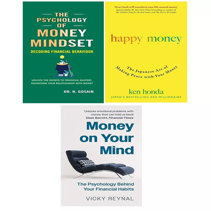 Money on Your Mind,Psychology of Money Mindset,Happy Money 3 Books Set - The Book Bundle