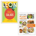 LEON Big Salads Rebecca Seal (HB), Natural Plant Protein Cookbook 2 Books Collection Set - The Book Bundle