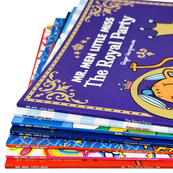 Mr. Men and Little Miss Picture Books Collection 7 Books Set (Royal Party, Pancak) - The Book Bundle