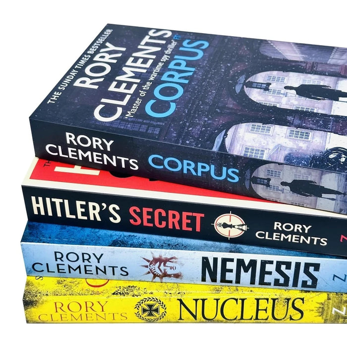 Tom Wilde Series 4 Books Collection Set By Rory Clements (Corpus, Nucleus, Nemesis and  Hitler's Secret) - The Book Bundle