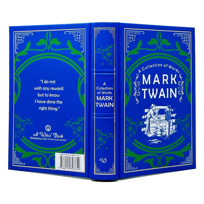 Mark Twain : A Collection of Works by Mark Twain (Deluxe Leather-Bound) - The Book Bundle
