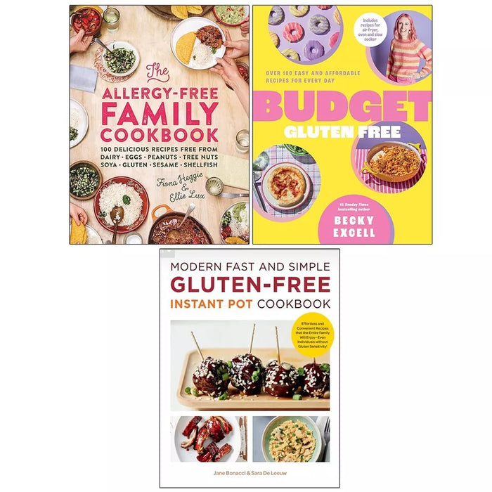 Budget Gluten Free HB,Modern Fast Simple Gluten-Free,Allergy-Free Family 3 Books Set - The Book Bundle
