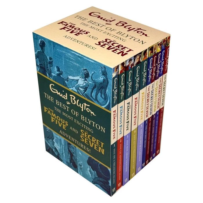 The Best of Enid Blyton The Famous Five & The Secret Seven Adventures 10 Books Collection Set (Five on a Treasure Island, Go Adventuring Again & More)