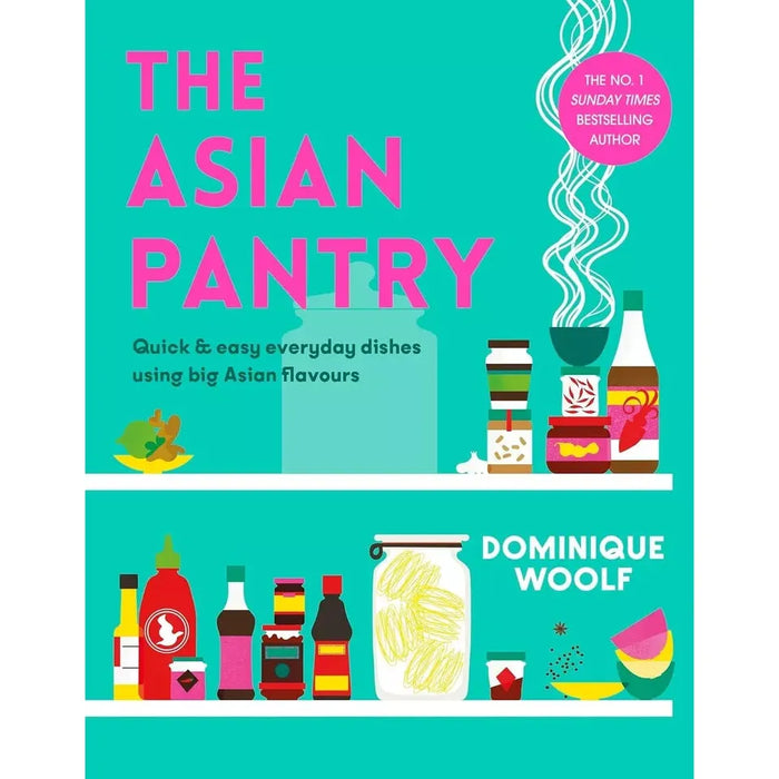 Dominique Woolf Collection 2 Books Set Asian Pantry, Dominique’s Kitchen Hardcover - The Book Bundle
