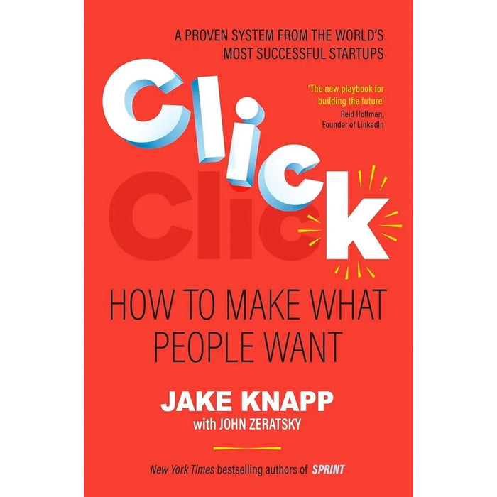 Jake Knapp, John Zeratsky Collection 2 Books Set Click, Sprint Braden Kowitz - The Book Bundle