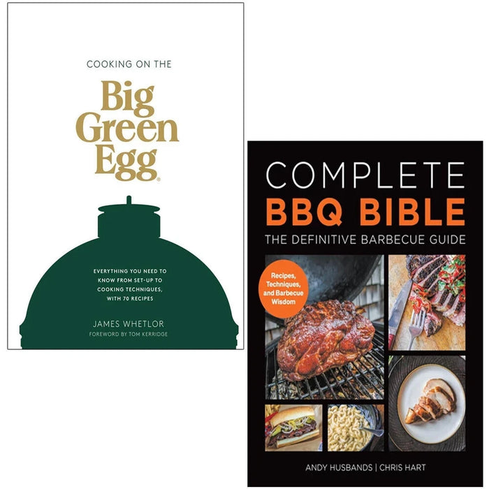 Cooking on the Big Green Egg(HB), Complete BBQ BIBLE Definitive Bar 2 Books Set - The Book Bundle