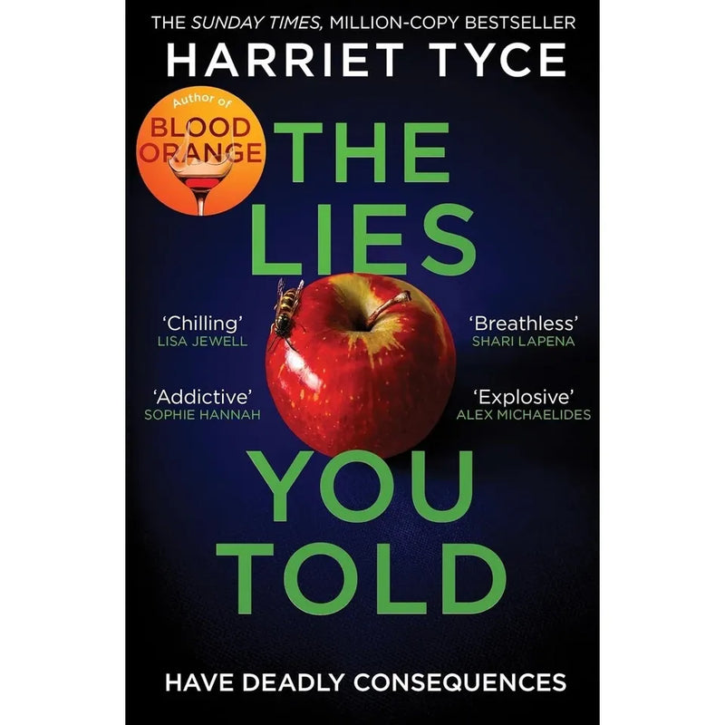 Blood Orange, The Lies You Told, and It Ends At Midnight book collection by Harriet Tyce, featuring three fiction novels.
