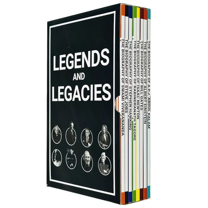 Legends and Legacies Series 8 Books Collection Set Biography of Stephen Hawking - The Book Bundle