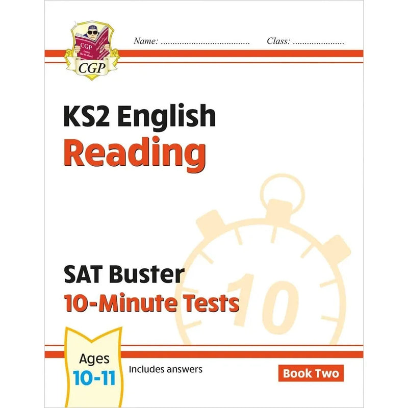 CGP KS2 English SAT Buster 10-Minute Tests 4 Books Collection Set - The Book Bundle