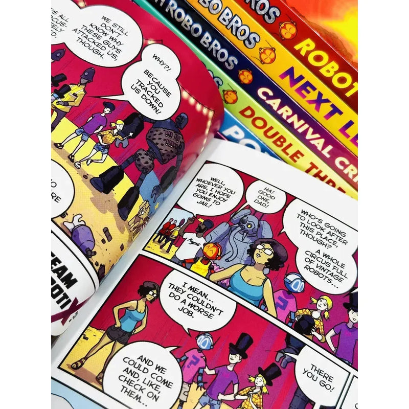Mega Robo Bros Series Volume 1-7 Books Collection Set By Neil Cameron(Meltdown, Power up) - The Book Bundle
