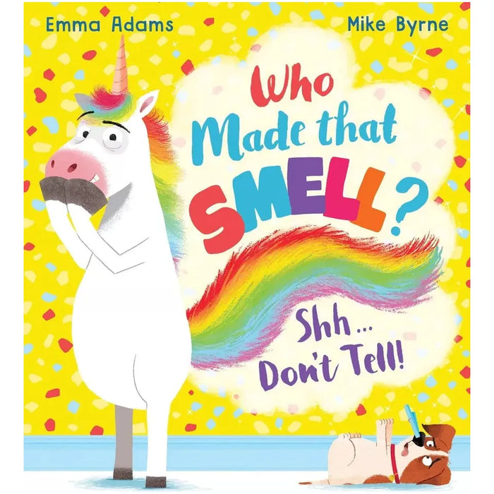 Emma Adams Collection 4 Books Set Who Pooed in my Loo,Made that Smell,Unicorn - The Book Bundle