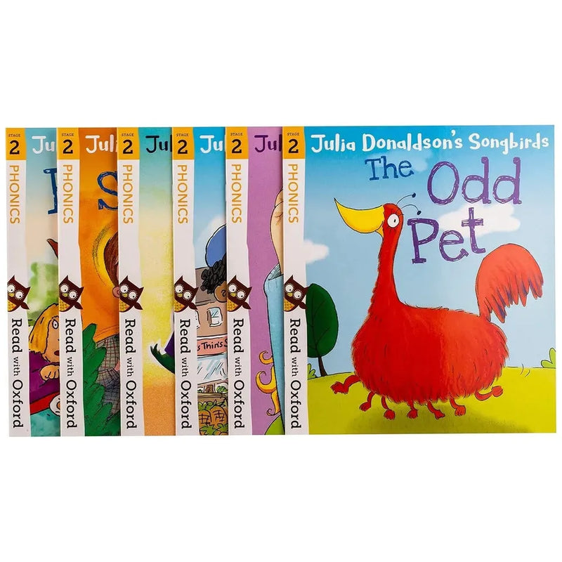 Read with Oxford Julia Donaldson Songbirds My Phonics Story 10 Books Stages 1-2 - The Book Bundle