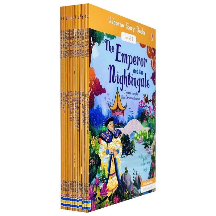 Usborne Story Level 1 Beginner Reader 12 Books Collection Set (Beauty and the Beast, The Boy Who Cried Wolf, Cinderella, Gingerbread Man) - The Book Bundle