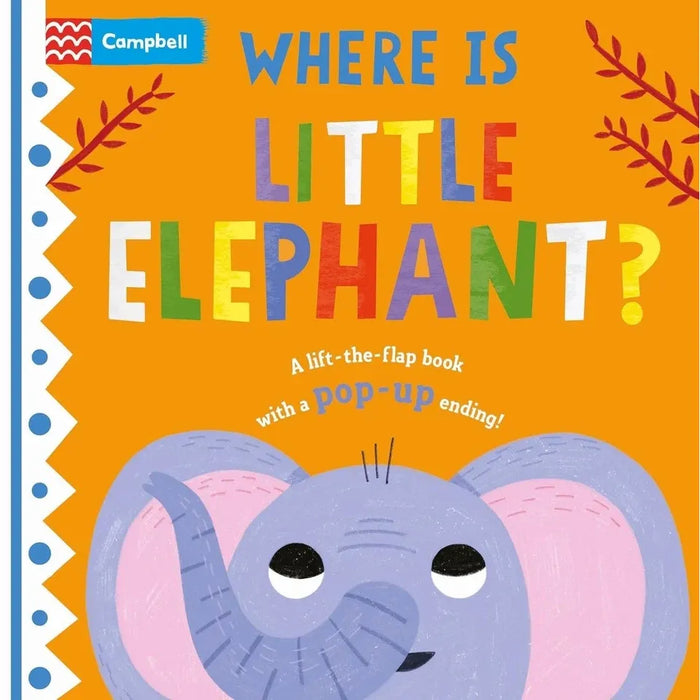 Where is Little... Series 4 Books Collection Set By Campbell Books (Where is Little Elephant?, Where is Little Tiger? & More)