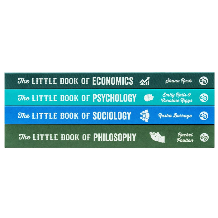 The Little Book of Philosophy, Sociology, Economics & Psychology 4 Books Collection Set - The Book Bundle