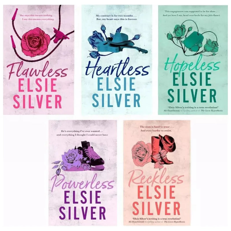 Chesnut Springs Series 5 Books Collection Set by Elsie Silver (Hopeless, Heartless, Flawless, Powerless, Reckless) - The Book Bundle