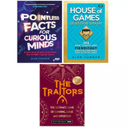 Alan Connor Collection 3 Books Set Traitors,House of Games,Pointless Facts Curios - The Book Bundle