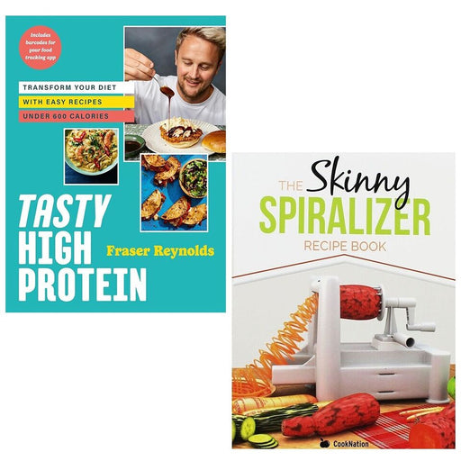 Tasty High Protein  Skinny Spiralizer Recipe Book 2 Books Set - The Book Bundle