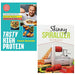 Tasty High Protein  Skinny Spiralizer Recipe Book 2 Books Set - The Book Bundle