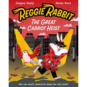 Set of four Reggie Rabbit Series books by Swapna Reddy in paperback, featuring colorful covers from the Oxford University Press collection.