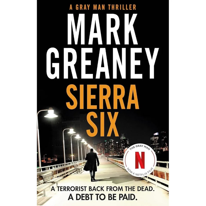 Six paperback books from the Gray Man series by Mark Greaney, featuring cover art and spines of the fiction collection set.