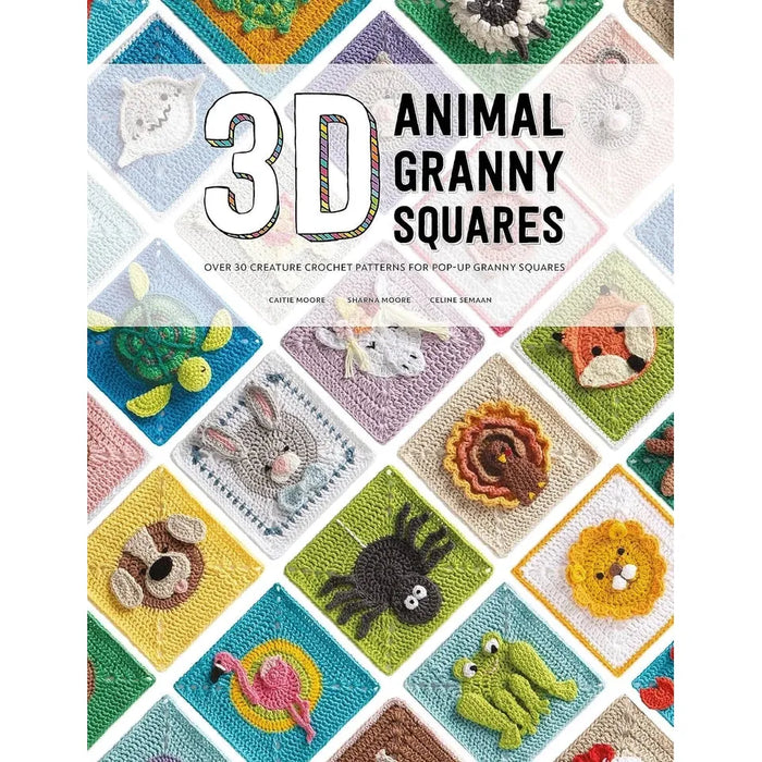 Granny Square Katy Mitchell (HB), 3D Animal Granny Squares Moore 2 Books Set - The Book Bundle