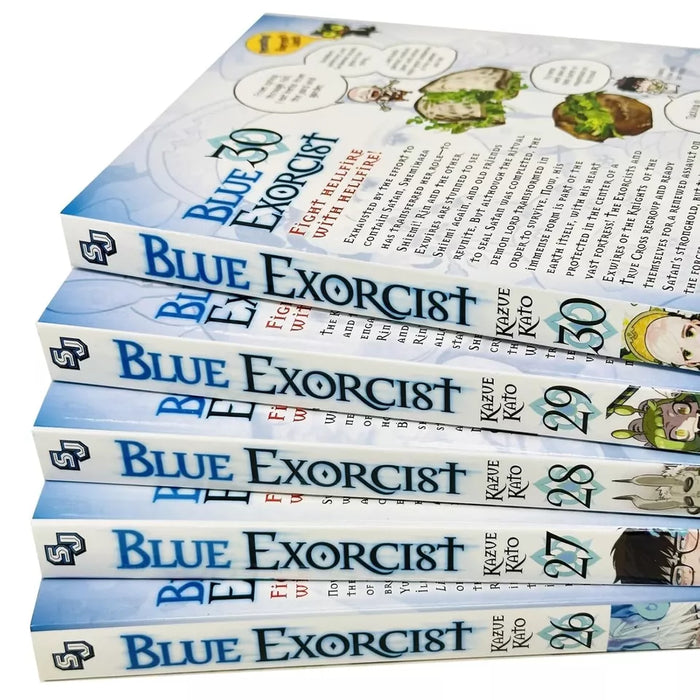Blue Exorcist Volume 26-30 Collection 5 Books Set By Kazue Kato - The Book Bundle