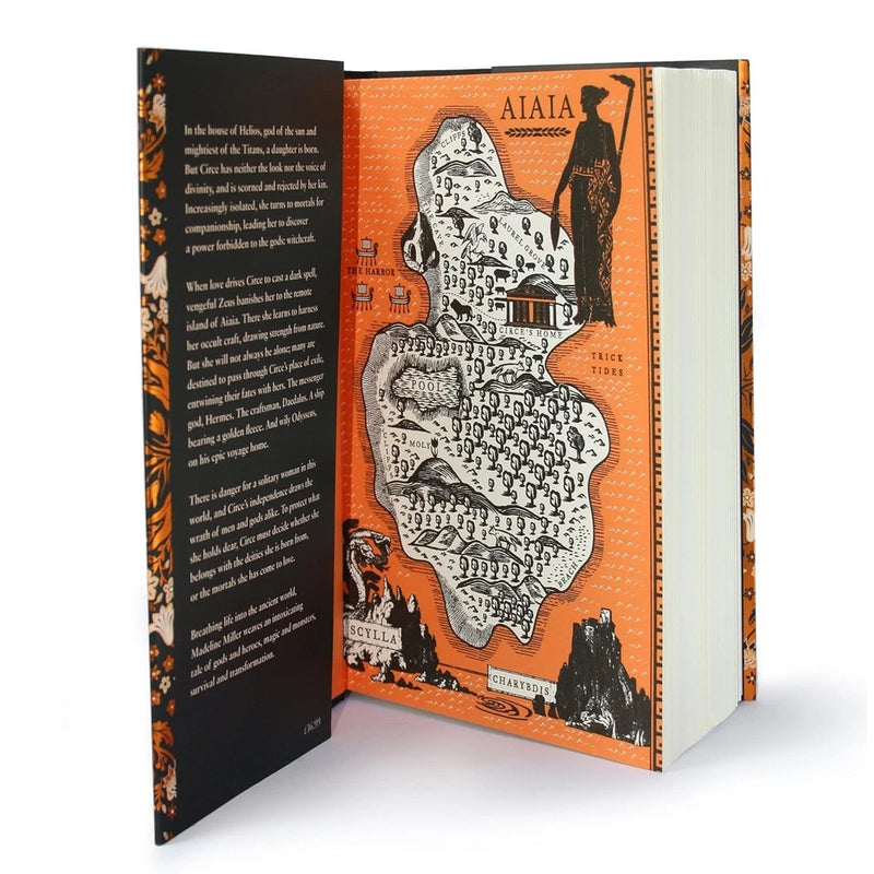 Hardcover of Circe: Stunning New Anniversary Edition by Madeline Miller, with a detailed cover featuring mythological artwork.