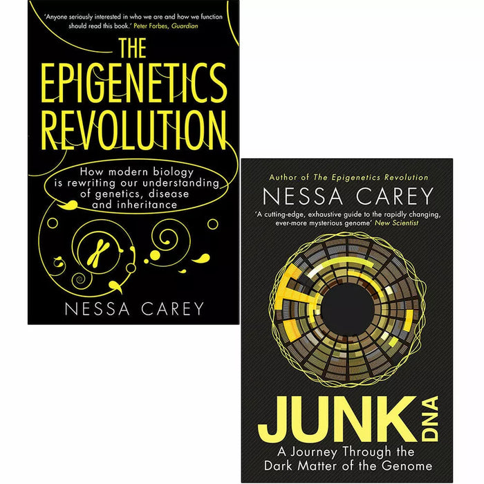 Nessa Carey 2 Books Collection Set Junk DNA,Epigenetics Revolution Paperback - The Book Bundle