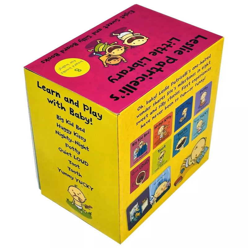 Leslie Patricelli's Little Library Learn and Play With Baby 8 Books Collection Set - The Book Bundle