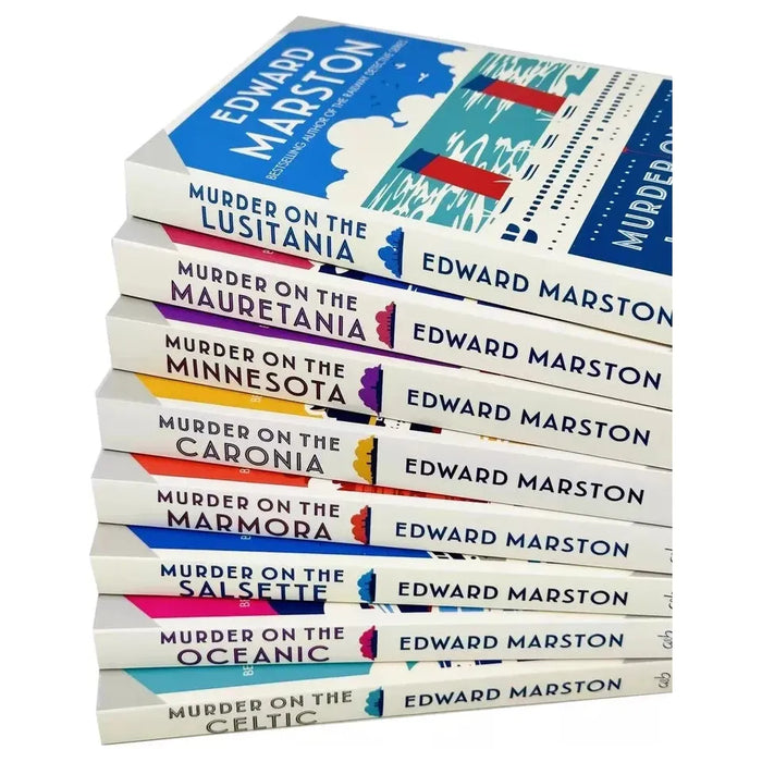 Ocean Liner Mysteries 8 Books Collection by Edward Marston Murder on the Lusitan - The Book Bundle