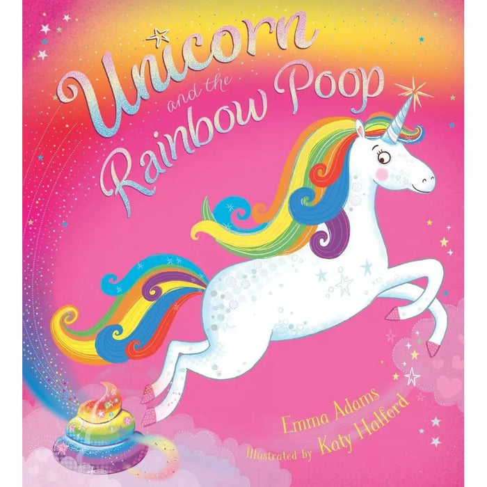 Emma Adams Collection 4 Books Set Who Pooed in my Loo,Made that Smell,Unicorn - The Book Bundle