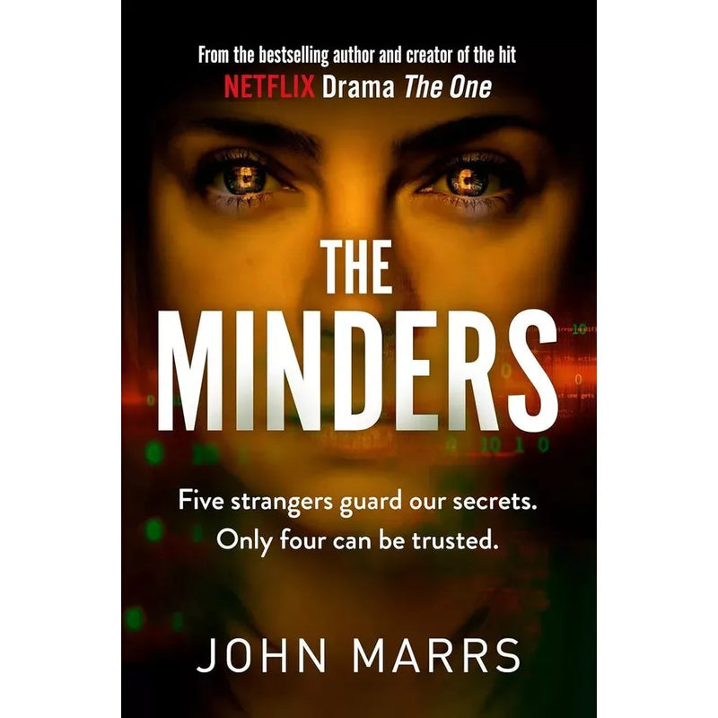 John Marrs collection of three books including Minders, Five Strangers, Vacation, and Passengers, featuring cover art and titles.