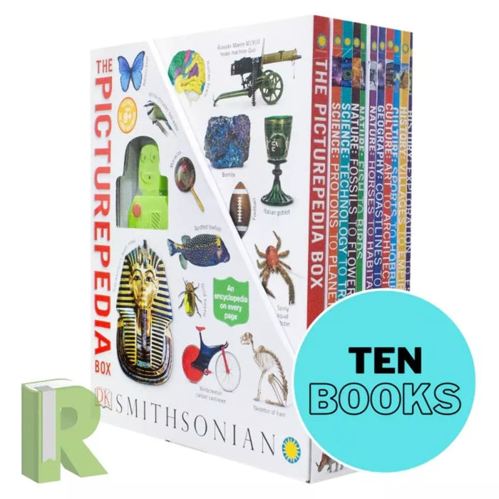 The Picturepedia Box 10 Books Collection Set by DK (Science Protons to Planets) - The Book Bundle