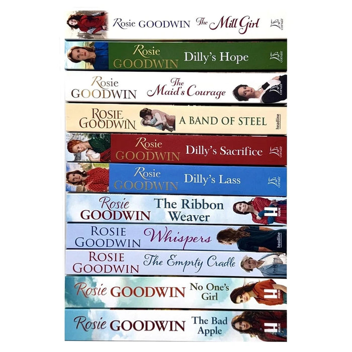 Rosie Goodwin Collection 11 Books Set (The Empty Cradle, Whispers, A Band of Steel, The Bad Apple, No One's Girl)