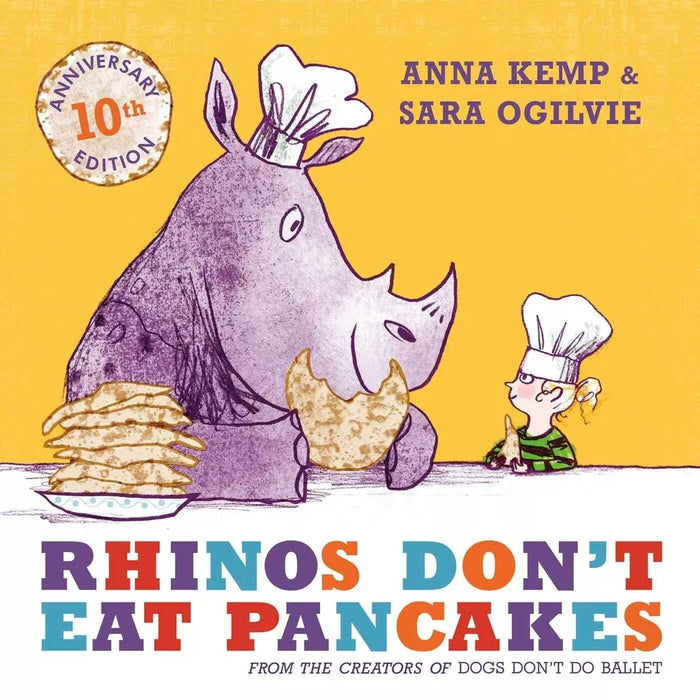 Anna Kemp Collection 4 Books Set Dogs Don't Do Ballet, Rhinos Don't Eat Pancake - The Book Bundle