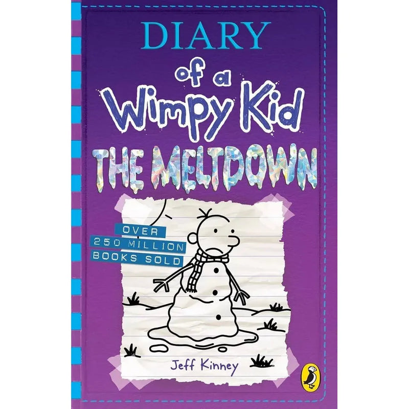 Set of Diary of a Wimpy Kid Series 9 books by Jeff Kinney, published by Puffin Ltd, featuring colorful covers from books 12 to 19.