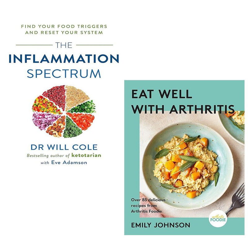 Eat Well with Arthritis (HB), Inflammation Spectrum Dr Will Cole 2 Books Set - The Book Bundle