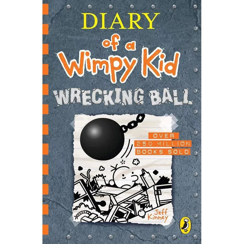 Set of Diary of a Wimpy Kid Series 9 books by Jeff Kinney, featuring colorful covers from the Puffin Ltd collection.