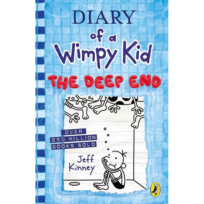Set of Diary of a Wimpy Kid Series 9 books by Jeff Kinney, featuring colorful covers from the Meltdown Books collection.