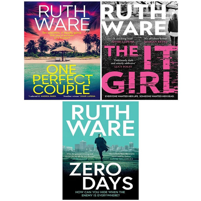 Ruth Ware Collection 3 Books Set (One Perfect Couple, Zero Days, The It Girl) - The Book Bundle