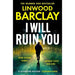 Linwood Barclay Collection 3 Books Set (I WILL RUIN YOU(HB). Lie Maker,Look Both) - The Book Bundle