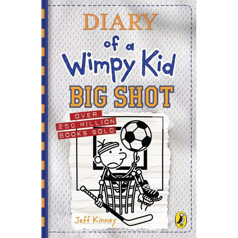 Set of Diary of a Wimpy Kid Series 9 books by Jeff Kinney, featuring colorful covers and illustrations from the Puffin Ltd edition.