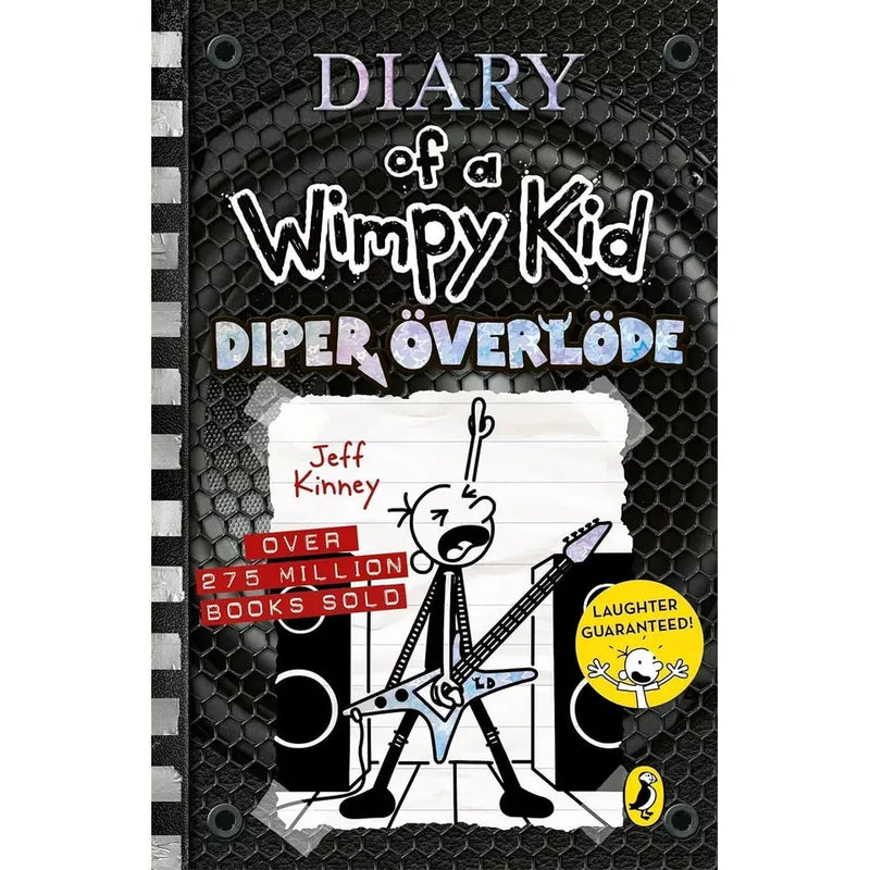 Set of Diary of a Wimpy Kid Series 9 books by Jeff Kinney, featuring colorful covers and illustrations from the Puffin Ltd edition.