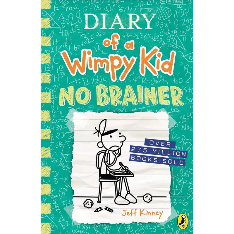Set of Diary of a Wimpy Kid Series 9 books by Jeff Kinney, featuring colorful covers from the Puffin Ltd edition.