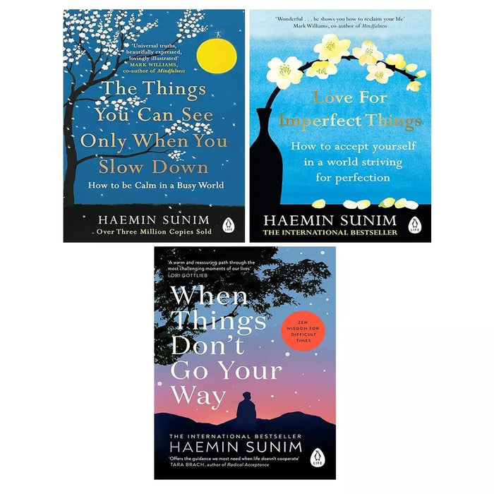 Haemin Sunim Collection 3 Books Set Love for Imperfect Things, When Things Dont - The Book Bundle