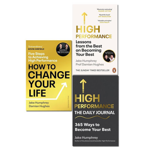 Jake Humphrey Collection 3 Books Set How to Change Your Life, High Performance - The Book Bundle