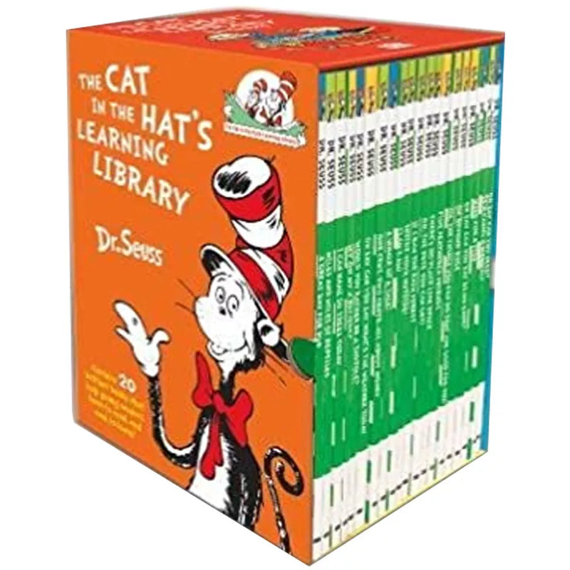 Set of 20 Dr. Seuss The Cat in the Hat's Learning Library non-fiction paperback books by HarperCollinsChildren'sBooks, colorful covers.