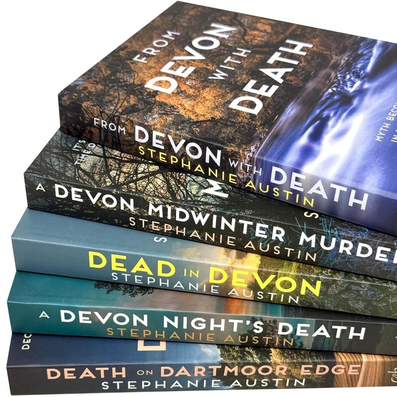 Stephanie Austin Devon Mysteries 5 Books Collection Set (From Devon with Death, A Devon Midwinter Murder, Dead in Devon) - The Book Bundle